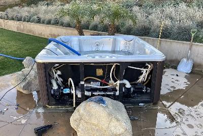 Verwijderen en afvoer van jacuzzi's en hottubs