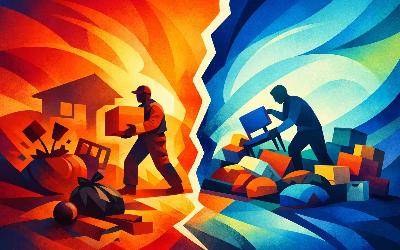 Ontruimingsbedrijf of zelf doen?