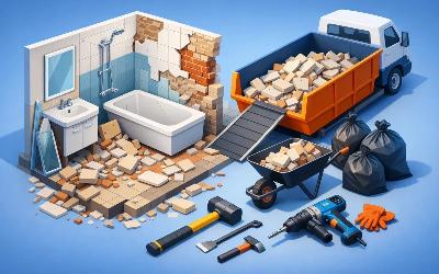 Badkamer slopen en afvoeren zonder gedoe